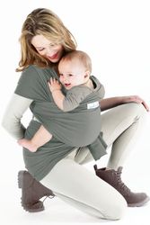 Je Porte Mon Bebe - Bandolera, color antracita y oliva
