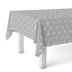 Martina Home Oilcloth Polygon Grey 220 x 140 cm