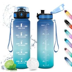 Drinkfles, 500 ml, drinkfles met filter, motiverende tijdmarkering, kinderfles, lekvrij, voor kinderen, sport, sportschool, school, kantoor, yoga