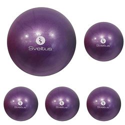 Sveltus Balón pedagógico Educativo, Unisex Adulto, Morado, 25 cm (Paquete de 5)