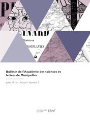 Bulletin de l'Académie des sciences et lettres de Montpellier