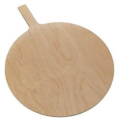 American Metalcraft MBM180 - Tavola da portata con manico, in legno, rotonda, lunghezza manico 23 cm, diametro 45,7 cm, altezza 1/4"
