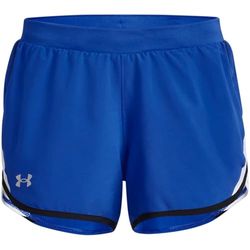 Under Armour Fly By 2.0 Running Shorts, Pantaloncini da Donna, Team Royal/Nero/Riflettente, S-M