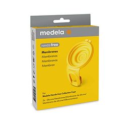 Medela handsfree membran, 2 x silikonmembran, tillbehör för MedelaHands-fri bröstpump, tillbehör för handsfree uppsamlingsskålar