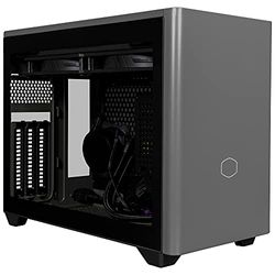 Cooler Master MasterBox NR200P MAX UK Plug Mini-ITX PC Case - Tempered Glass Side Panel, 280mm AIO CPU Cooler, 850W 80-PLUS Gold PSU Fully Modular, Vertical GPU Support with PCI-e 4.0 x16 Riser Cable