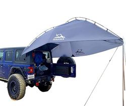 Hasika Awning Camper Trailer Roof Top Family Tent for Beach Camping SUV, MPV, Hatchback and Sedan Anti-UV Tents for Camping 6 Person by