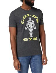 Goldsgym Muscle Joe T-Shirt, Grigio (Charcoal Marl), Extra Large