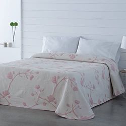 VIALMAN Colcha Bouti Leve Sofia, 20 para cama de casal de 150 cm, colcha de cama de 150, tamanho colcha de 250 x 270 cm, cor rosa