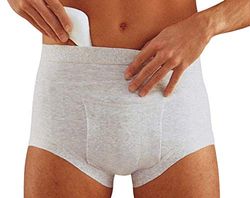 Scudotex Containment Slip for Hernias with Balls, High Waist, Grey, Size 3 – 1 Unit