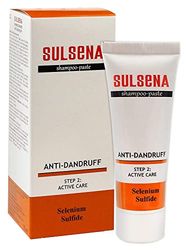 Pâte Anti-Pelliculaire SULSENA - Solution 2 en 1 pour Hommes et Femmes - Pâte pour Cheveux Gras - Shampooing et Soin Efficace - 75ml. Solution complète pour un cuir chevelu sain.