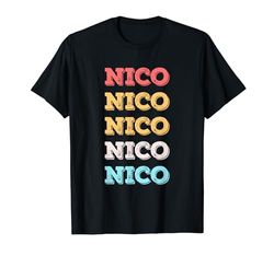 Simpatico regalo personalizzato Nico Nome personalizzato Maglietta