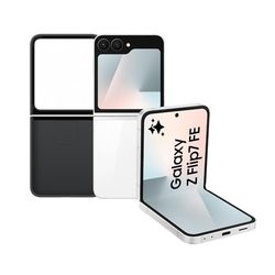 Samsung Galaxy Z Flip7 FE con Silicone Ring Case Black, Smartphone AI con 3 anni di Garanzia del produttore, RAM 12GB, 256GB, White