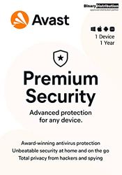 Avast Premium Security 2023, 1 Device 1 Year, AntiVirus+Firewall+Protection+Privacy, [PC/Mac/Android] [Licence]