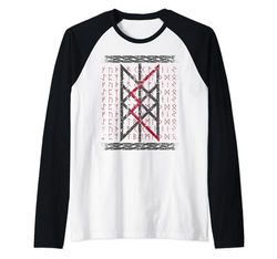 Nordic Mythology Viking: Runic Alphabets Sowilo Camiseta Manga Raglan