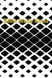 Bible Study Notes: Black & White, journal notebook, wide ruled, size 6in x 9in, 100 pages