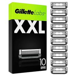 Gillette Labs Men's Razor Blades, Heated Razor Blades with Exfoliating Bar, 10 Refills