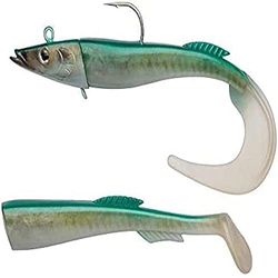 Berkley PowerBait Power Sandeel – Señuelo de Pesca Suave para Agua Salada para lubina, abadejo, Bacalao, Ling y Wrasse – Cola de Pala y Cola rizada incluida, sandeel, 130 g | 21 cm