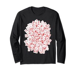 Red Mah Jong Piastrelle, Mah Jongg, Mahjong Mattonelle Gioco Maglia a Manica