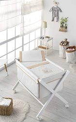 Babybont, babybeddengoed, babybeddengoed, babybeddengoed, voor de winter, babybeddengoed, voor de zomer, babylakens, kleur parelmoer, afmetingen 86 x 100 cm