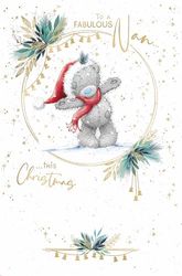 Me To You Tatty Teddy Kerstkaart Aan Een Fabulous Nan 5x8ins - Officiële Collectie