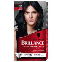 Schwarzkopf Brillance – Coloración permanente – Eclat de noche – negro bleuté 891