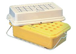 Dutscher 913078 Portoir mini-cooler, giallo, Storage temperature -20 °C fino a 60 minuti