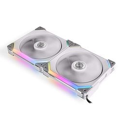 Lian Li UNI FAN SL140 RGB PWM ventiladores, paquete doble, blanco - 140 mm