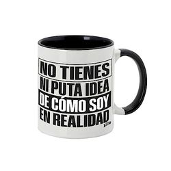 LUXMOVIL Mr Tarao® Tasse en céramique humoristique 350 ml, Mr Tarao avec phrases originales, cadeaux amusants, phrases d'humour (vous n'avez pas de put* idée)