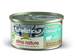 almo nature Holistic Urinary Help - con Carni Bianche. Cibo Umido per Gatti Adulti in Lattina 24 X 85gr