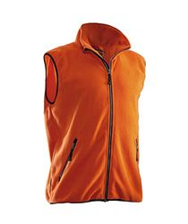 Jobman 750175-3000-9 Fleece vest in oranje maat 3XL