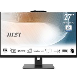 MSI Modern AM272P 1M-853IT PC AIO - 27" IPS 1920x1080 (FHD), Intel® CoreTM 5 processor 120U, 8GB (DDR5 5200 MHz), SSD 512GB - Vesa 75 x 75 mm, Webcam Integrata, Windows 11 Home