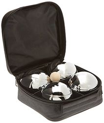 BLINKY Classic Lot de 4 Boules de pétanque lignées 1-2 de 90 cm de diamètre Noir