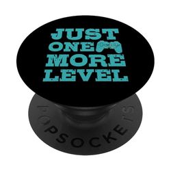 Retro Gamer Solo Un Nivel Más PopSockets PopGrip Adhesivo