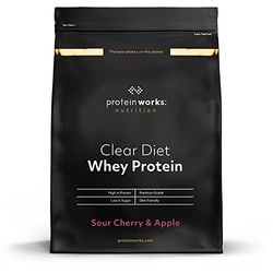 THE PROTEIN WORKS Clear Diet Whey Protein Isolate | Cerise Acidulée Et Pomme | Shake Protéiné Aromatisé, Avec Édulcorant Ajouté | Protein Works | 500G