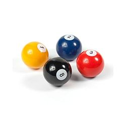 First4magnets Assortiment de Bureau de Forme Populaire aimants-Ball Pool (1 Jeu de 4), Métal, Argent, 40 x 20 x 5 cm