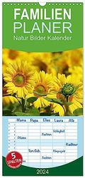 Familienplaner 2024 - Natur Bilder Kalender mit 5 Spalten (Wandkalender, 21 x 45 cm) CALVENDO: Landschaften, Wasserlandschaften und Blumenfelder sind ... und für diesen Kalender zusammengestellt