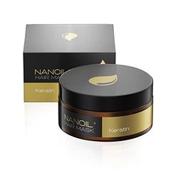 Haarmasker Met Keratine Nanoil Keratin Hair Mask 300ml - Regeneratie & reconstructie, versterking van zwak haar, intensieve haarbehandeling