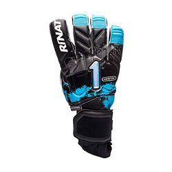 Rinat Asimetrik Prime Pro Keepershandschoenen, uniseks, volwassenen, zwart/blauw/grijs, 11