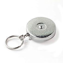 KEY-BAK 0005-011 Retrátil unissexo para adulto, cromado, 24 Chain 8 Oz. Retração: