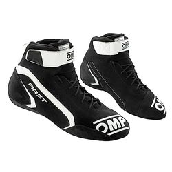 Omp Mixte Chaussures First Race My2021 Noir/Blanc Taille 42 FIA 8856-2018 Bateau