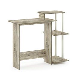 Furinno Efficient Home Bureau pour D'ordinateur Portable, Chêne Sonoma/Blanc