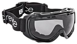 Black Crevice Masque de Ski pour Adulte BCR041267, Noir/Argent, Taille Unique