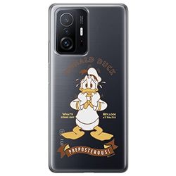 ERT GROUP mobiltelefonfodral för Xiaomi 11T 5G / 11T PRO 5G originalt och officiellt licensierat Disney mönster Donald 004 optimalt anpassad till formen på mobiltelefonen, gedeeltelijk transparant
