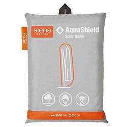 Siena Garden D41181 AquaShield Housse de Protection pour Parasol déporté Gris argenté 250 x 60 x 255 cm