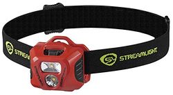 Streamlight 61428 Enduro Pro 235-Lumen HAZ-LO ATEX Low Profile, Zone 0 - Linterna frontal certificada con pilas alcalinas, correa para casco y banda elástica, color naranja