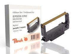 Peach ERC 30/34/38 - Nastro a inchiostro viola compatibile con Epson