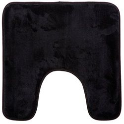 5 five simply smart 5FIVE Tapis Contour DE WC A MEMOIRE DE Forme 48X48 (Noir)
