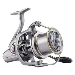 HAUT TON Spinning Reel 8000/9000/10000/12000/14000,17+1BB Graphite Frame Surf Fishing Reels,4.8:1 Gear Ratio 55lbs Max Drag Inshore&Offshore Saltwater Fish (Ngk Graphite Frame, HT-NGK-10000)
