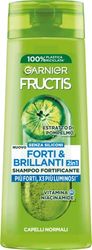 Garnier Fructis Shampoo Fortificante, Per Capelli Normali, Per Capelli Forti e Luminosi, Con Estratto di Pompelmo e Vitamina B6, Forti & Brillanti, 250 ml