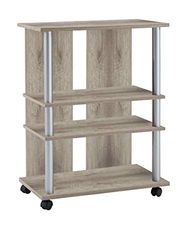FMD Möbel 205-007 Mobile TV, Legno Nobilitato, Pannelli di Melammina, Rovere, 65 x 85 x 40 cm